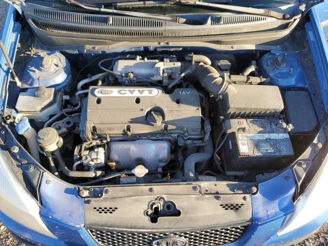 KNADE223596531630 - 2009 KIA RIO BASE BLUE photo 11