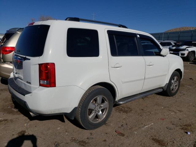 5FNYF48519B038117 - 2009 HONDA PILOT EXL WHITE photo 3