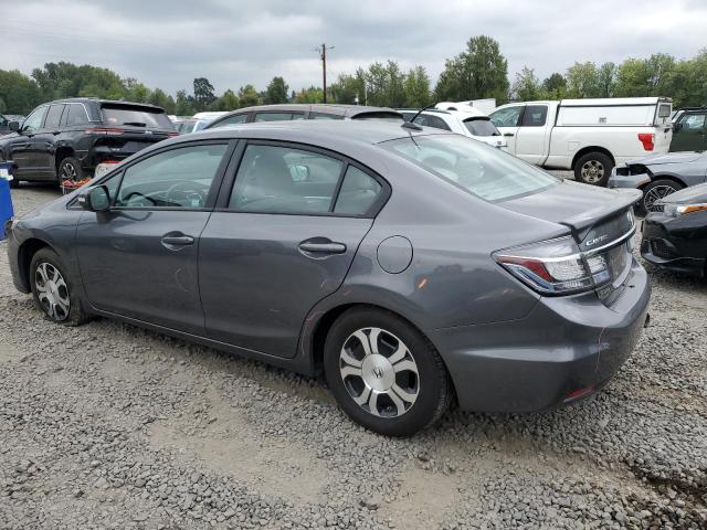 19XFB4F23DE202221 - 2013 HONDA CIVIC HYBRID GRAY photo 2