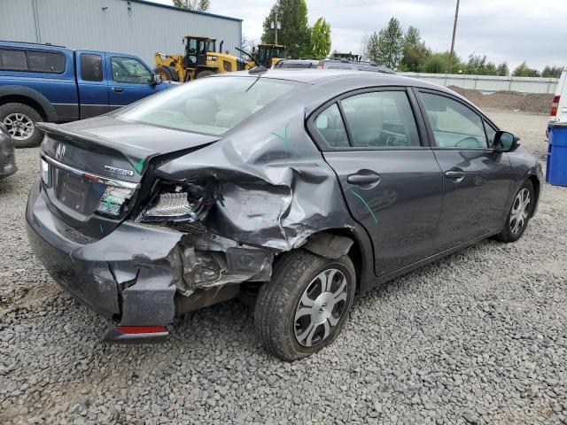 19XFB4F23DE202221 - 2013 HONDA CIVIC HYBRID GRAY photo 3