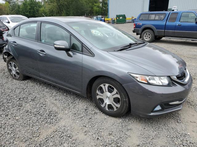 19XFB4F23DE202221 - 2013 HONDA CIVIC HYBRID GRAY photo 4