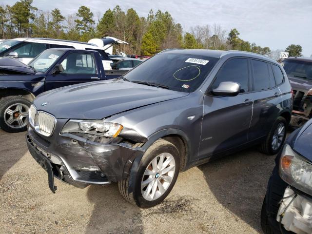 5UXWX9C55E0D39749 - 2014 BMW X3 XDRIVE28I SILVER photo 1