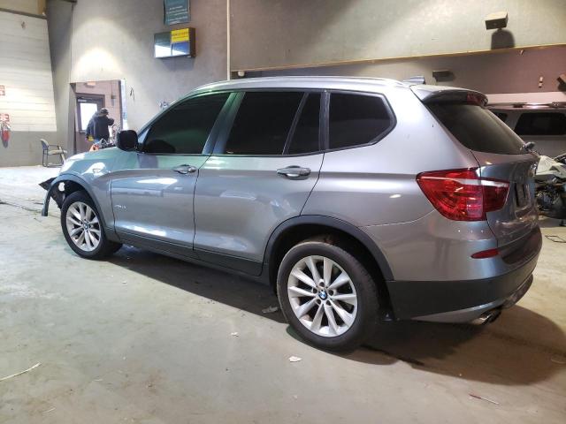 5UXWX9C55E0D39749 - 2014 BMW X3 XDRIVE28I SILVER photo 2