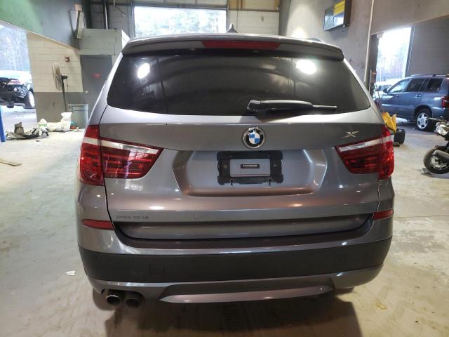 5UXWX9C55E0D39749 - 2014 BMW X3 XDRIVE28I SILVER photo 6