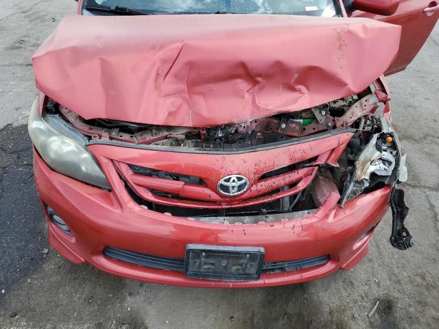 5YFBU4EE8DP219101 - 2013 TOYOTA COROLLA BASE Կարմիր լուսանկար 11