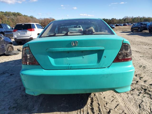 1HGEM219X4L015906 - 2004 HONDA CIVIC EX TURQUOISE photo 6