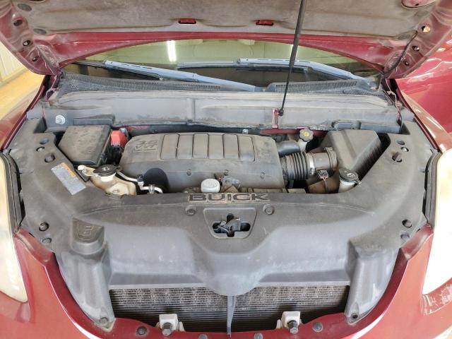 5GAKRBED2BJ307514 - 2011 BUICK ENCLAVE CXL 红色 照片 12