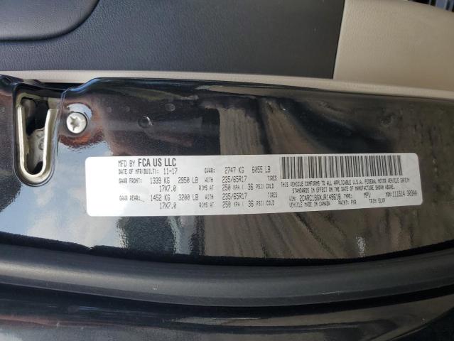 2C4RC1BGXJR149618 - 2018 CHRYSLER PACIFICA TOURING L Schwarz Foto 14