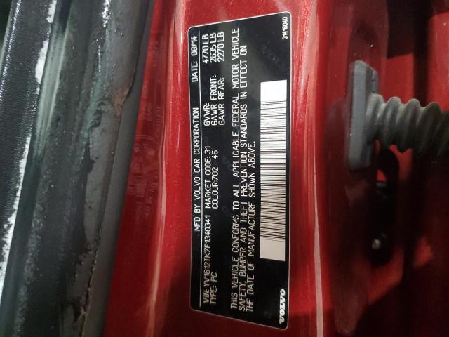 YV1612TK7F1340341 - 2015 VOLVO S60 PREMIER RED photo 12