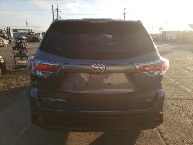 5TDZARFH0FS010524 - 2015 TOYOTA HIGHLANDER LE GRAY photo 6