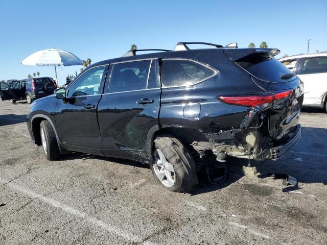 5TDBBRCH4NS559337 - 2022 TOYOTA HIGHLANDER HYBRID LE BLACK photo 2