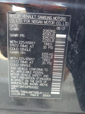 KNMAT2MT3JP500321 - 2018 NISSAN ROGUE S 黑色 照片 14