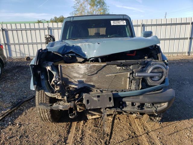 1FMDE5BH5MLA71679 - 2021 FORD BRONCO BASE BLUE photo 5