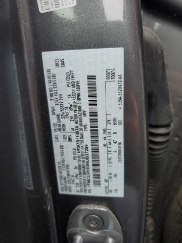 1FMCU9H93NUB37289 - 2022 FORD ESCAPE SEL GRAY photo 12