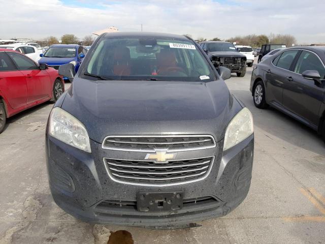 3GNCJKSB6GL264770 - 2016 CHEVROLET TRAX LS GRAY photo 5