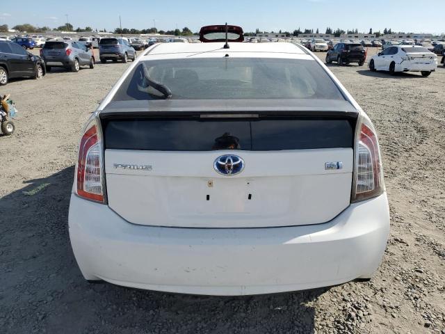 JTDKN3DUXC1551138 - 2012 TOYOTA PRIUS WHITE photo 6