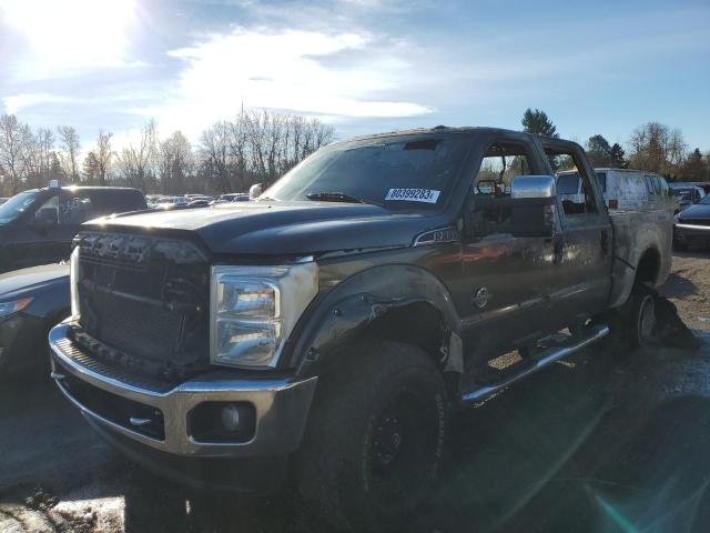 1FT8W3BT4FEB27355 - 2015 FORD F350 SUPER DUTY GRAY photo 1