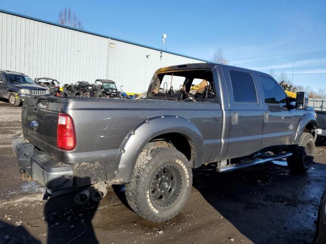 1FT8W3BT4FEB27355 - 2015 FORD F350 SUPER DUTY GRAY photo 3