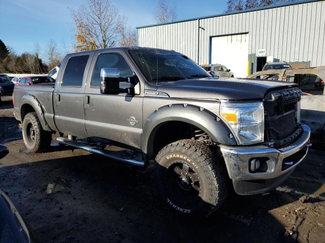 1FT8W3BT4FEB27355 - 2015 FORD F350 SUPER DUTY GRAY photo 4