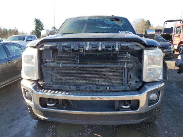 1FT8W3BT4FEB27355 - 2015 FORD F350 SUPER DUTY GRAY photo 5