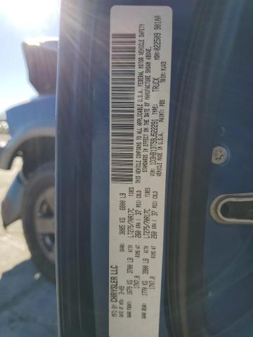 1D3HB13T59J522291 - 2009 DODGE RAM 1500 BLUE photo 12