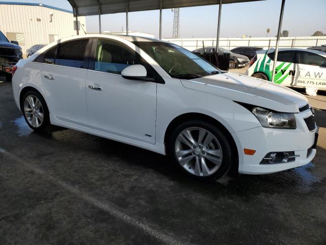 1G1PH5SC4C7166148 - 2012 CHEVROLET CRUZE LTZ WHITE photo 4