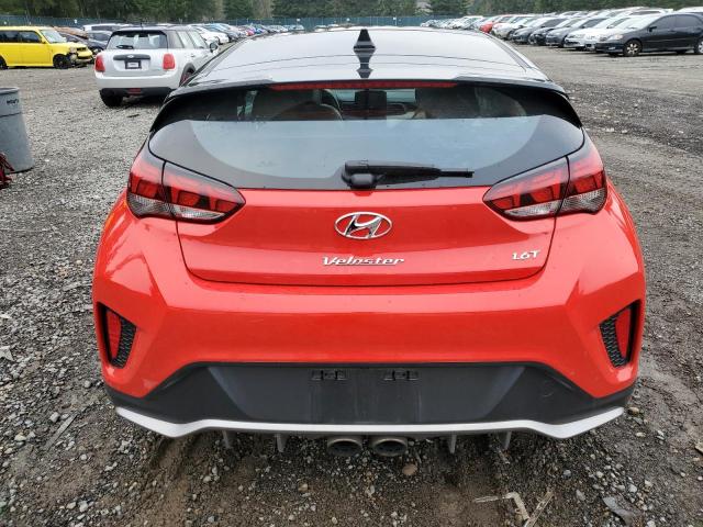 KMHTH6AB6KU011049 - 2019 HYUNDAI VELOSTER TURBO RED photo 6