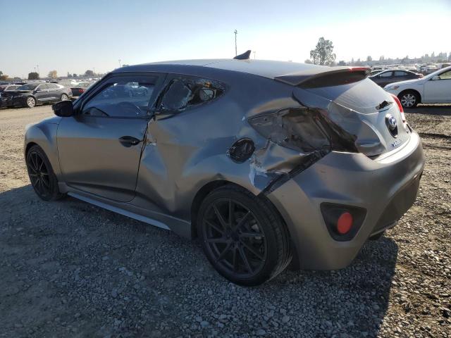 KMHTC6AE9FU225841 - 2015 HYUNDAI VELOSTER TURBO GRAY photo 2