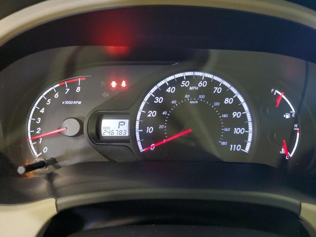 5TDKK3DCXCS264952 - 2012 TOYOTA SIENNA LE BLACK photo 9