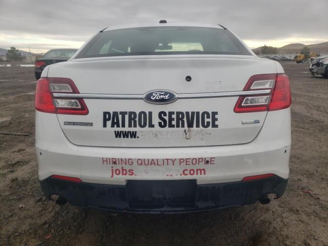 1FAHP2MK9EG103198 - 2014 FORD TAURUS POLICE INTERCEPTOR WHITE photo 6