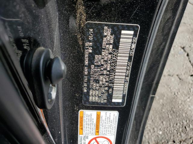 JF1ZNAA12E8706567 - 2014 TOYOTA SCION FR-S შავი ფოტო 12