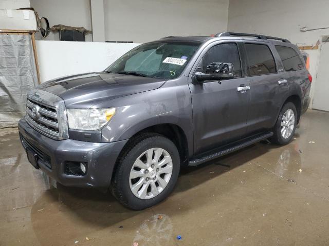 5TDYY5G12ES055061 - 2014 TOYOTA SEQUOIA PLATINUM GRAY photo 1