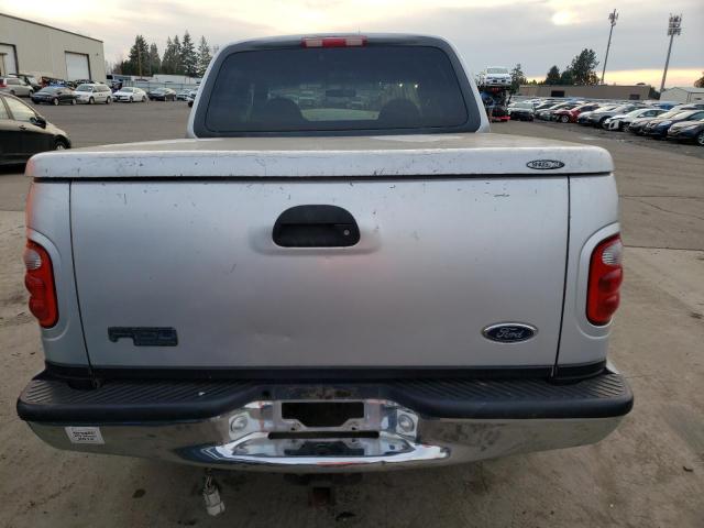 1FTRW07L41KD69035 - 2001 FORD F150 SUPERCREW SILVER photo 6