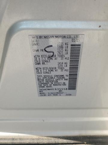 5N1AR2MN4FC635558 - 2015 NISSAN PATHFINDER S SILVER photo 13