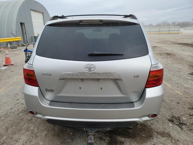 JTEES41A082083200 - 2008 TOYOTA HIGHLANDER SILVER photo 6