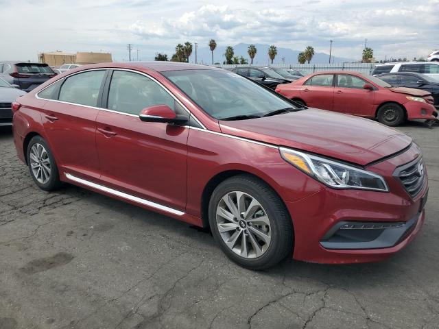 5NPE34AF8GH396411 - 2016 HYUNDAI SONATA SPORT RED photo 4