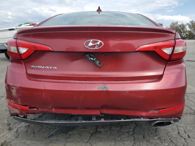 5NPE34AF8GH396411 - 2016 HYUNDAI SONATA SPORT RED photo 6