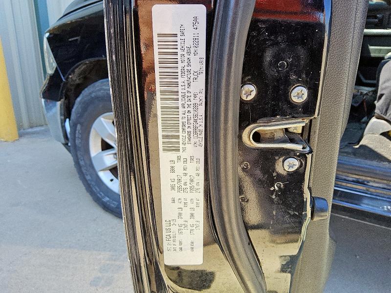 1C6RR6FG4KS610289 - 2019 RAM 1500 CLASS TRADESMAN Чорний фото 12