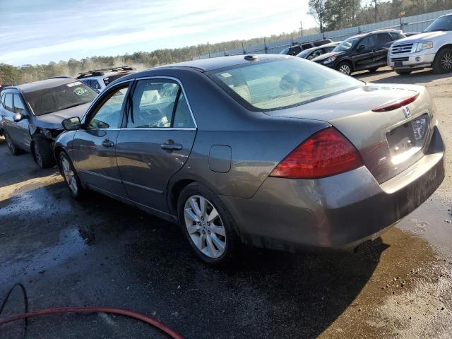 1HGCM66557A091960 - 2007 HONDA ACCORD EX GRAY photo 2