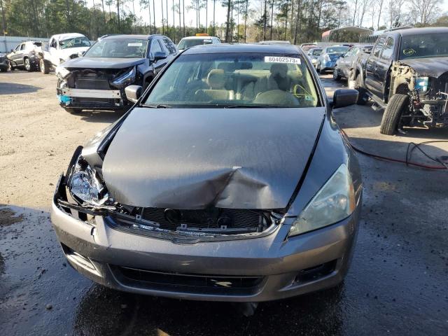 1HGCM66557A091960 - 2007 HONDA ACCORD EX GRAY photo 5