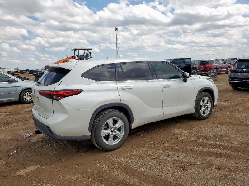 5TDCZRAH8MS527573 - 2021 TOYOTA HIGHLANDER L WHITE photo 3