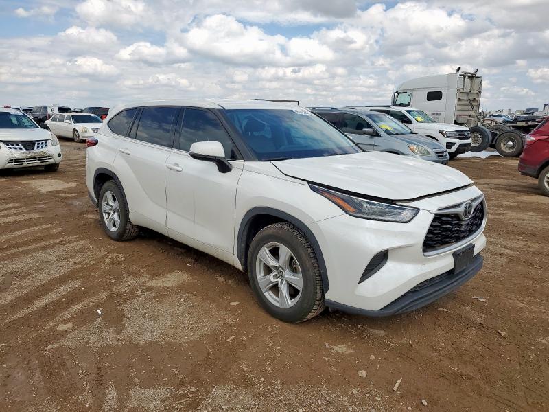 5TDCZRAH8MS527573 - 2021 TOYOTA HIGHLANDER L WHITE photo 4