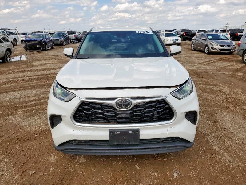 5TDCZRAH8MS527573 - 2021 TOYOTA HIGHLANDER L WHITE photo 5
