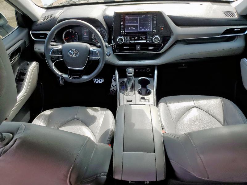 5TDCZRAH8MS527573 - 2021 TOYOTA HIGHLANDER L WHITE photo 8