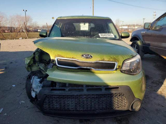 KNDJN2A27E7717947 - 2014 KIA SOUL GREEN photo 5