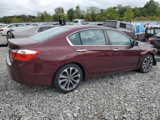 1HGCR2F5XFA223295 - 2015 HONDA ACCORD SPORT MAROON photo 3