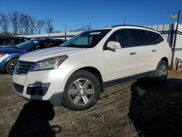 1GNKVGKD1EJ240427 - 2014 CHEVROLET TRAVERSE LT WHITE photo 1