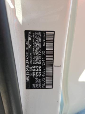 WDDSJ4EB8FN244200 - 2015 MERCEDES-BENZ CLA 250 WHITE photo 12