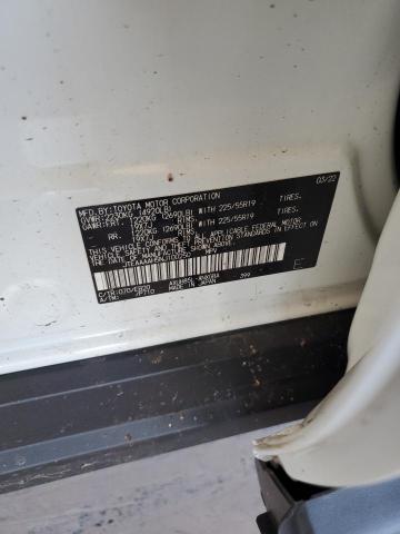 JTEAAAAH5NJ100250 - 2022 TOYOTA VENZA LE WHITE photo 12