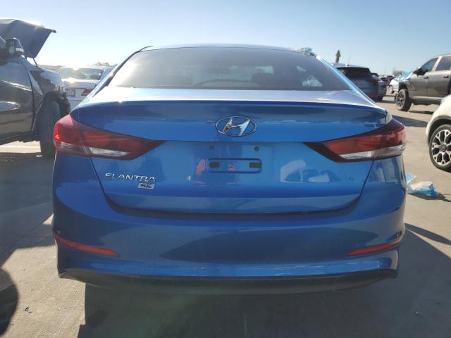 5NPD74LF3JH214358 - 2018 HYUNDAI ELANTRA SE BLUE photo 6